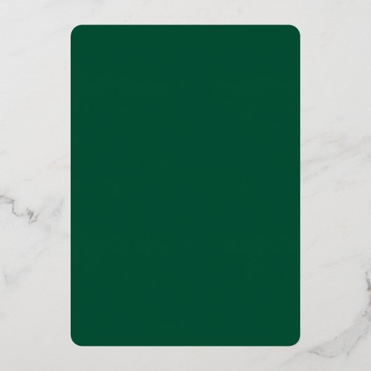 Elegant Emerald Green Gold Afstuderen Uitnodiging (Achterkant)