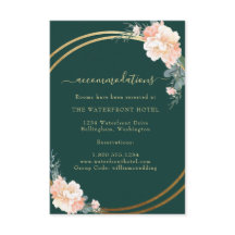 Elegant Emerald Green Gold Floral Wedding Details