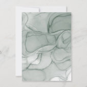 Elegant Emerald Green Gold Lijst Couples Shower Kaart (Achterkant)