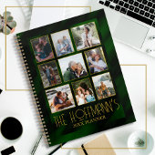 Elegant Emerald Green Gold Lijst Foto Collage Planner