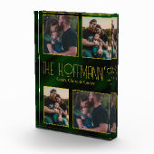 Elegant Emerald Green Gold Lijsten 4 Foto Block (Rechts)