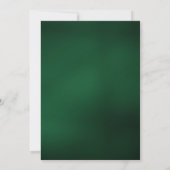 Elegant Emerald Green Gold Marble Wedding Kaart (Achterkant)