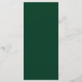 Elegant Emerald Green leaf Menu (Achterkant)