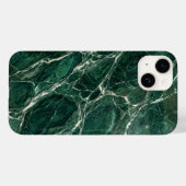 Elegant Emerald Green Marble Texture iPhone Case (Achterkant (horizontaal))