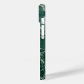 Elegant Emerald Green Marble Texture iPhone Case (Achterkant / Links)