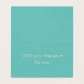 Elegant emerald green marmer faux goud glitter visitekaartje (Binnenkant ongevouwen)