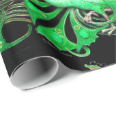 ELEGANT EMERALD GREEN PEACOCK JEWEL EN GEM STONES CADEAUPAPIER (Rol Hoek)