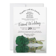Elegant Emerald Green Roos Virtual Wedding