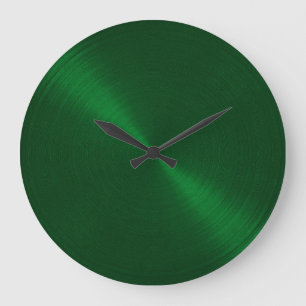 Elegant Emerald Green Sheen Grote Klok
