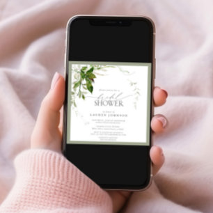 Elegant Emerald Green Waterverf Vrijgezellenfeest Kaart