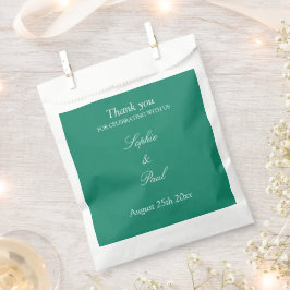 Elegant Emerald Green Wedding Bedankt voor je favo Bedankzakje