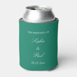 Elegant Emerald Green Wedding Favor Koelbox Blikjeskoeler