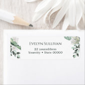 Elegant Emerald groen retouradres label (Insitu)