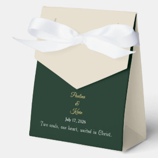 Elegant Emerald Wedding Favor Bedankdoosjes