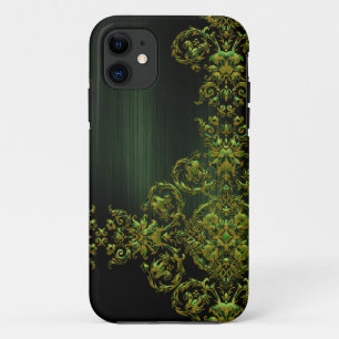 Elegant Emrald Green Damask Case-Mate iPhone Case