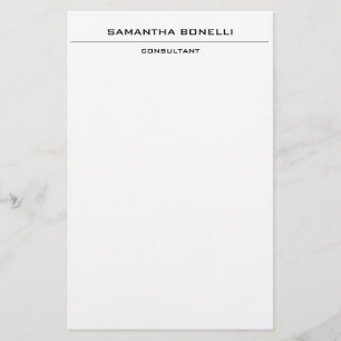 Elegant en aantrekkelijk minimalistisch briefpapier