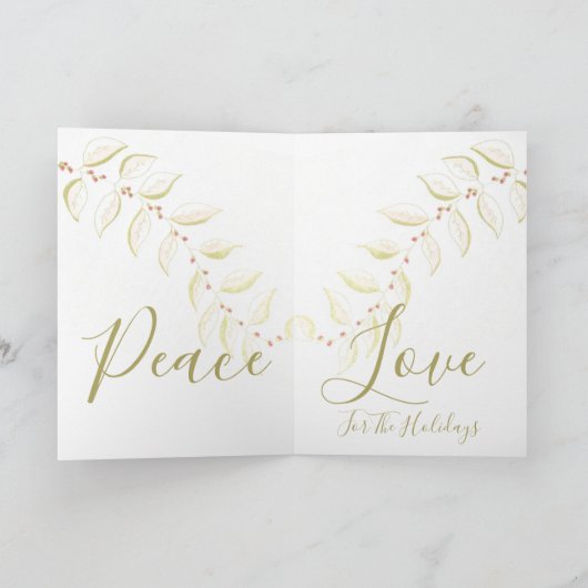 Elegant en artistiek feestdagen kaart (Binnen)