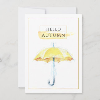 Elegant en artistiek Golden Autumn Umbrella Drawin