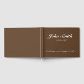 Elegant en basic begrafenis gastenboek (Volledig)