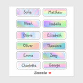 Elegant en Beauful Pastel Rainbow-label Sticker (Vel)