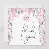 Elegant en Charming Wisteria Floral Bedankkaart (Voorkant)