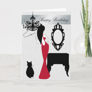 Elegant en Chic Birthday Card Kaart