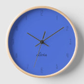 Elegant en Chic Koningsblauw en Zwarte Naam (Voorkant)
