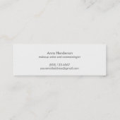 Elegant en Chic Simple Name Gold Circle Motif Mini Visitekaartje (Achterkant)