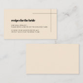 Elegant en chic Vrijgezellenfeest Ontvang aanvraag Informatiekaartje (Voorkant / Achterkant)