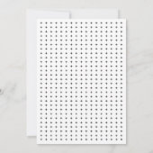 Elegant en chic zwart-wit geometrisch huwelijk kaart (Achterkant)