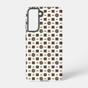 Elegant en Classic Checkered Pattern Samsung Gala Galaxy Hoesje