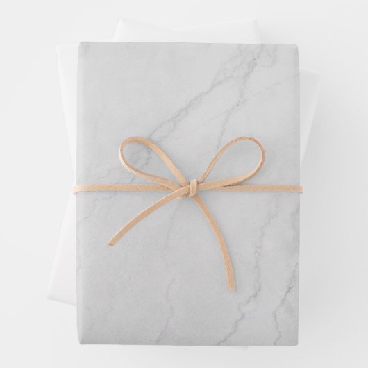 Elegant en Classic White Marble Inpakpapier Vel (In situ)