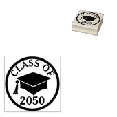 Elegant en Classy Afstudeerder Pet Klasse Jaar Rubberstempel (Gestempeld)