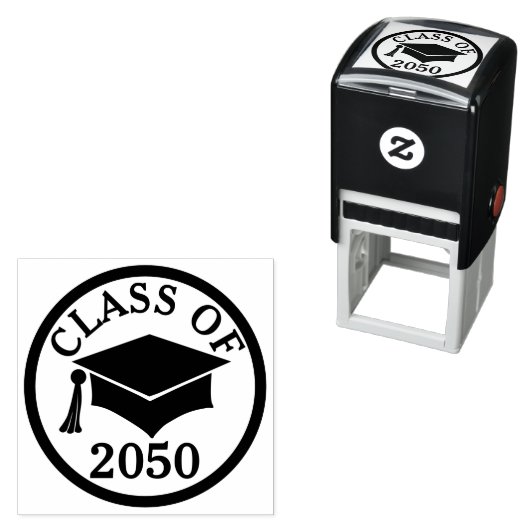 Elegant en Classy Afstudeerder Pet Klasse Jaar Zelfinktende Stempel (In situ)
