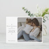 Elegant en Classy Kerstmis en nieuwjaarskaart Bedankkaart (Staand voorkant)