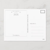 Elegant en Classy Kerstmis en nieuwjaarskaart Feestdagenkaart (Achterkant)