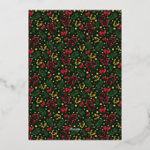 Elegant en Classy Photo Merry Kerstmis Folie Feestdagenkaart (Achterkant)