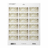Elegant en Classy Shimmer Sparkling Etiket (Full Sheet)