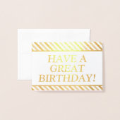 Elegant en Clean "HEBBEN EEN GROTE GROTE GROTE GRO Folie Kaarten (Voorkant met envelop)