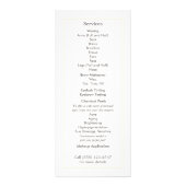 Elegant en  Cosmetology Salon and Spa Reclamekaart (Achterkant)