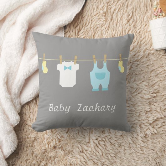 Elegant en Cute Baby Boy Clothes, Baby Boy Kussen (Deken)