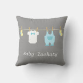 Elegant en Cute Baby Boy Clothes, Baby Boy Kussen (Achterkant)