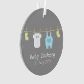 Elegant en Cute Baby Boy Clothes, Newborn Ornament (voorkant)