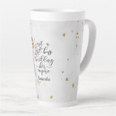 Elegant en Cute Lady | Girl Boss | Grijs Latte Mok (Rechterhoek)