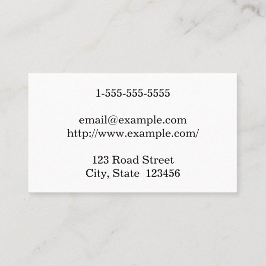 Elegant en Editor Visitekaartje (Achterkant)