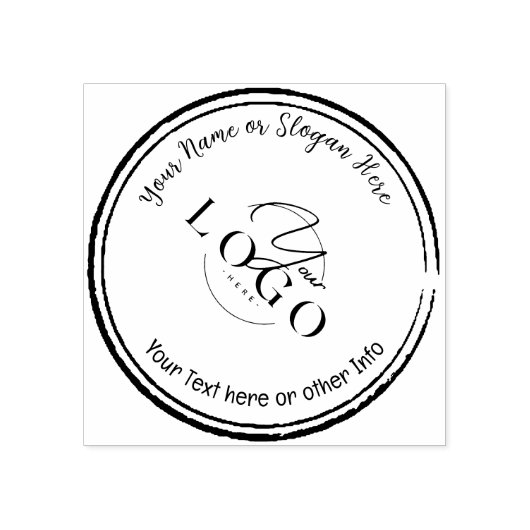 ELEGANT EN EENVOUDIG | Aangepaste zakelijke Logo Rubberstempel (Afrduk)