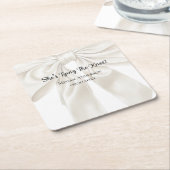 Elegant en eenvoudig boegthema kartonnen onderzetters (Schuin)