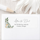 Elegant en Eenvoudig etiket van het de terugkeerad (Insitu)