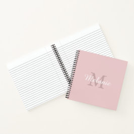 Elegant en Eenvoudig Gepersonaliseerd Monogram Notitieboek
