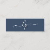 Elegant en eenvoudig handgeschreven script kalligr mini visitekaartje (Voorkant)